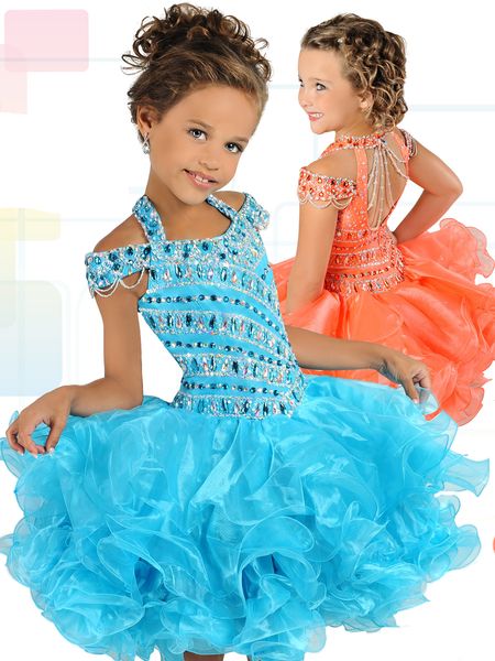 Ritzee Girls B737 STOMENT BEATICE CUBCAKE Pageant Платья для маленьких девочек с баскской талией raffled юбка с короткими малышами Pageant платье