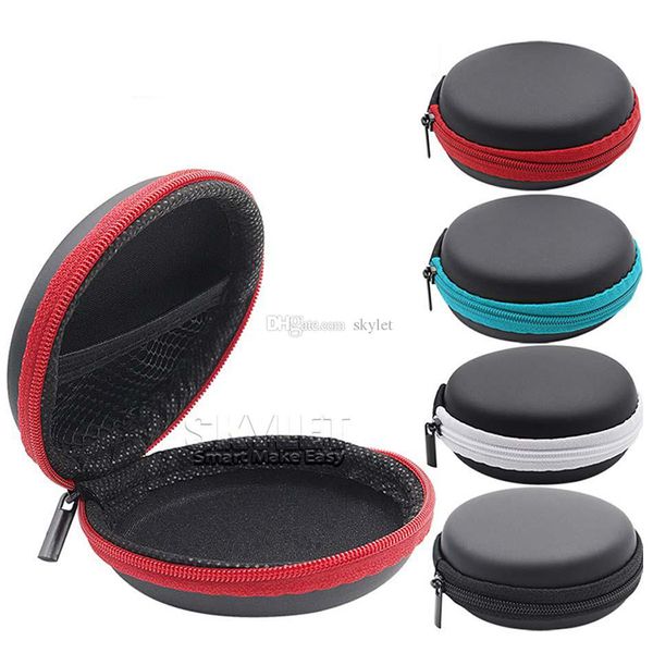 

High Quality Earphone Storage Carrying Bag Earpphone Earbud Case Cover For USB Cable Key Coin Mini Zipper Case 100Pcs Without Package