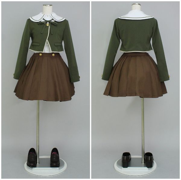

dangan ronpa fujisaki chihiro uniform womens cosplay costumes halloween cosumes, Black