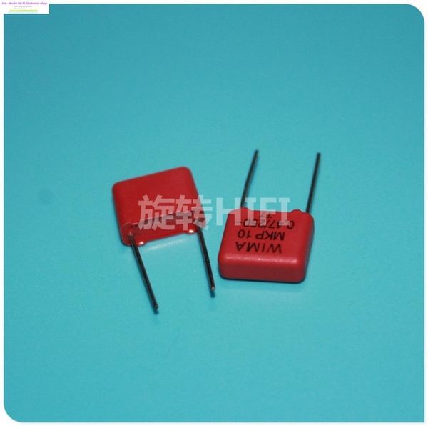 

wholesale-2015 supercapacitor capacitor 10pcs red wima mkp10 0.47uf 470nf 474/250v new for audio coupling capacitance p10 ing
