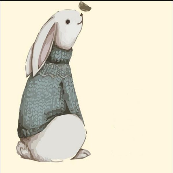 Bunny Rabbit Custom Iron-on Patch With Name Personalized Free