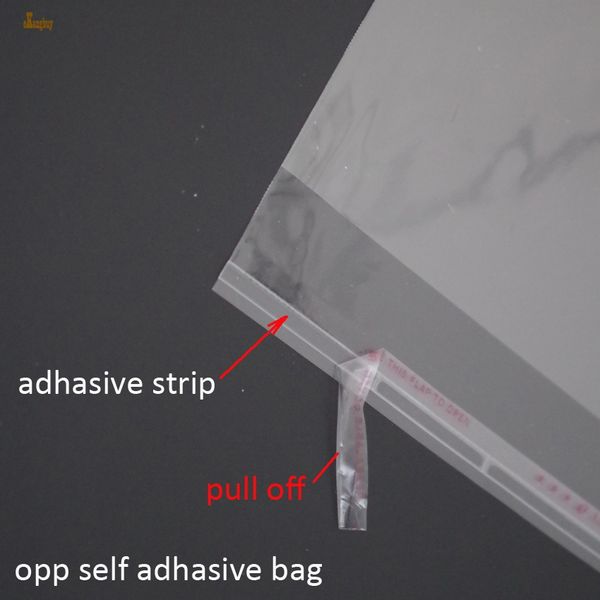 

sale gift bag 1000pcs clear resealable bopp poly cellophane bags 3x17cm transparent opp gift plastic packaging self adhesive seal