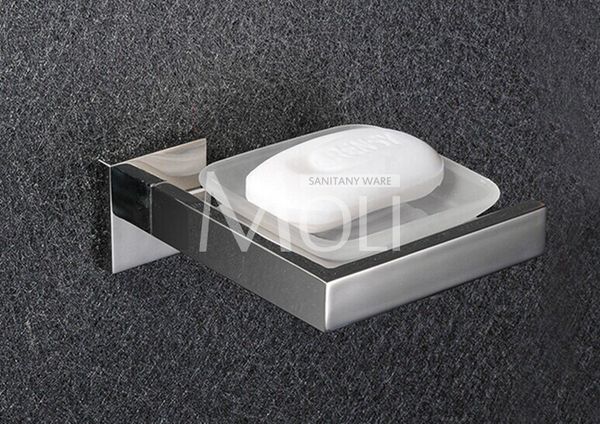 

аксессуары для ванной комнаты нержавеющая сталь мыльница квадратная полированная мыльница в ванной