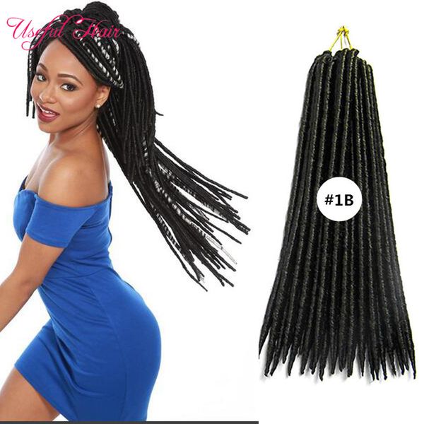 120 g/Stück Faux-Locs-Zöpfe für schwarze Damen, Häkelzöpfe, Synthetik-Haarverlängerung, Flechten, Zopffrisuren, 14,18-Zoll-Flechtfrisuren