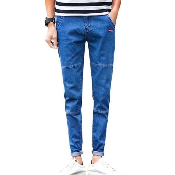 

wholesale- 2017 new brand mens jeans,fashion jeans men, black gray blue men pencil jeans n-zk013