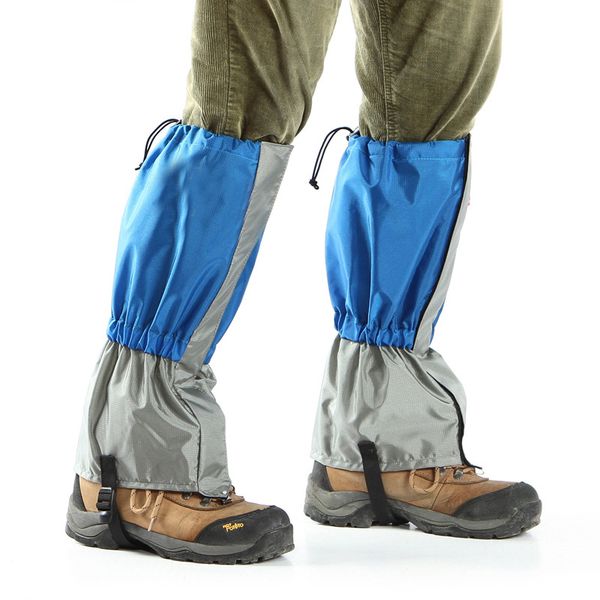 

wholesale- new 1 pair men women waterproof snow legging gaiters outdoor sport hiking climbing trekking cycling ski gaiter, Black