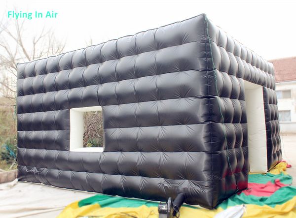 Рекламная палатка, показывающая надувной кубический стенд / комната 6M PVC Tarpaulin водонепроницаемая палатка для вечеринки и свадебных мероприятий