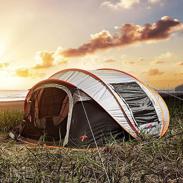 

wholesale- super automatic 5-6 people korean brand throwing up large family tent second open tent
