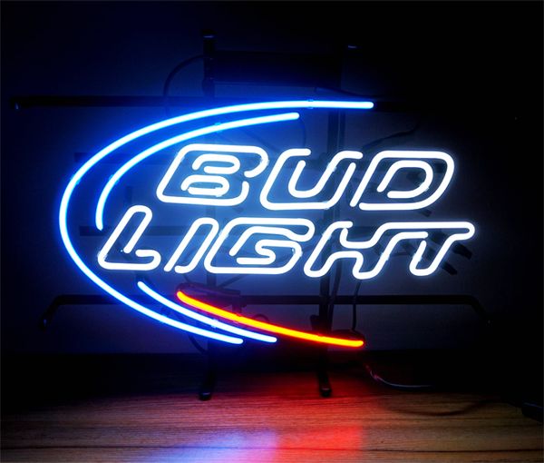 

new tat tire neon beer sign bar sign real glass neon light beer sign me 575-bud light 17*14 inches