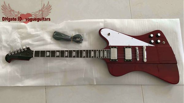 Personalizado Vermelho Thunderbird 6 Cordas Guitarra Elétrica de Alta Qualidade instrumentos Musicais Alta Barato