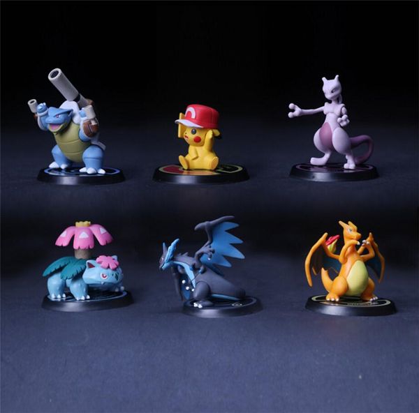 

pokeball action figure charizard mewtwo venusaur blastoise anime figurine pvc toys action chart