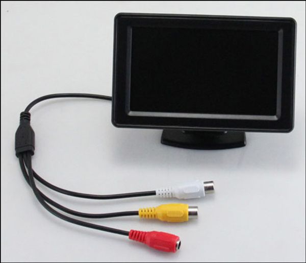 

car video parking sensor pz602c-8 eight 8 sensors 4 front 4 rear tft lcd dvd rearview mirror parking sensor epacket