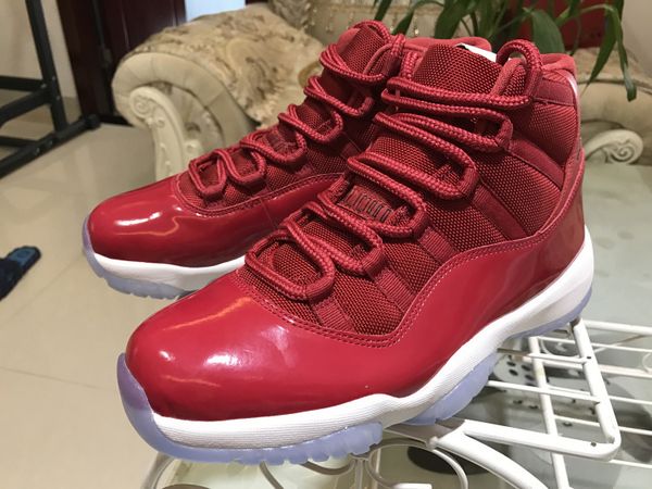 

2018 Real Fiber Carbon With Box Mens and Womens 11S Gym Red Basketball Shoes Trainers Sneakers for Men Boots US9.5 10