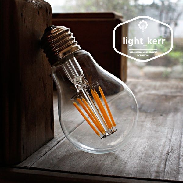 

6w 8w a60 e27 e26 b22 dimmable led filament light bulb white light 2800k 6400k clear gla cover