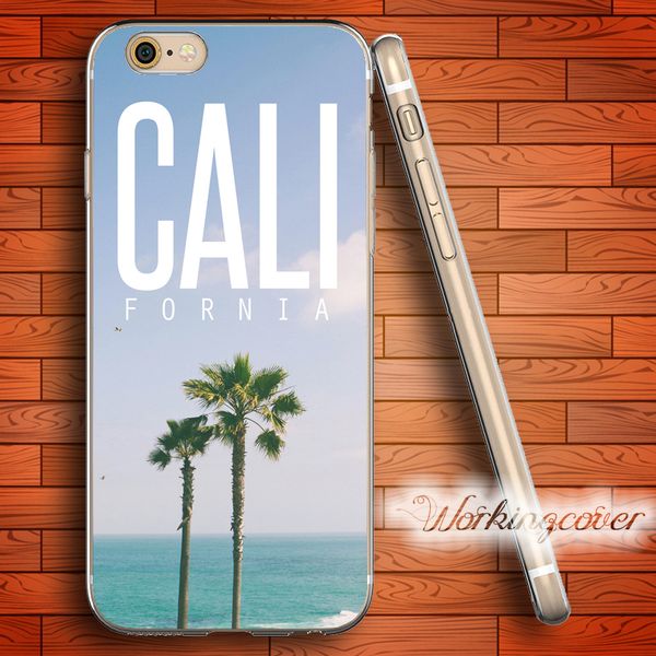 

fundas california soft clear tpu case for iphone 7 6 6s plus 5s se 5 5c 4s 4 case silicone cover
