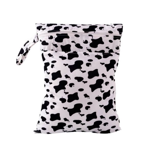 

Wholesale- Printed Watetproof Reusable Baby Diaper Bags Swimmer Mummy Wet & Dry Nappy Bags Cloth Diaper