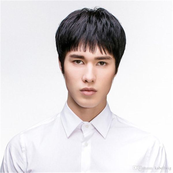 Men S Pu Wig Can Customize Full Lace Wig Brazilian Virgin Human