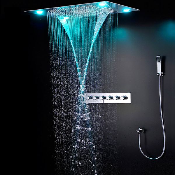 2019 Newest Luxury Ceiling Mounted Shower Sets Thermostatic Mixer