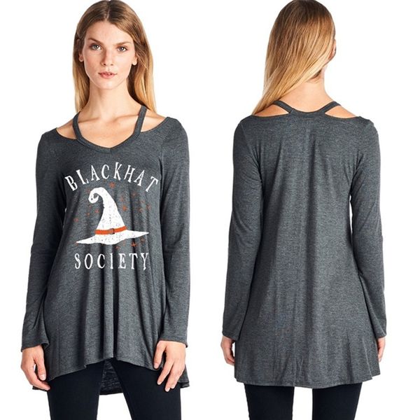 

Fashion Neck designer Women Sexy Pullover Letter Printed Long Sleeved Women's Thin Slim Casual American Eur Style Top Clothing