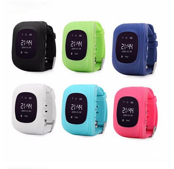 

q50 smartwatch gps oled wristwatch sos location finder locator tracker for children kid smart watch anti lost monitor pk q90 q80 smart watch