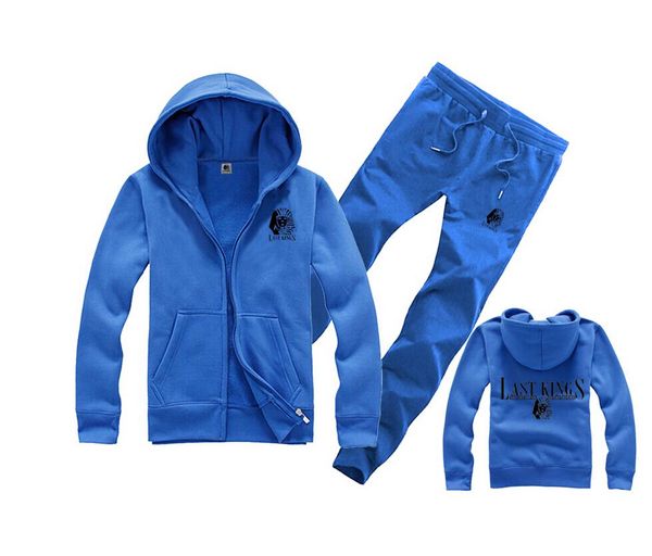 

f0722545 s-5xl tracksuits last kings hoodies +pants fashion mens sweatshirts autumn winter hip hop suit, Gray