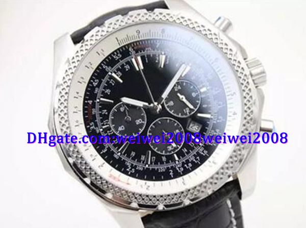 

luxury watch Â black quartz chronograph swatch limited dial mens watch stainless steel wristwatch men's watches, Slivery;brown