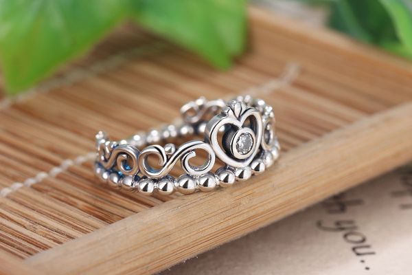 

Оптовая 925 серебро корона кольцо Кольцо Fit Pandora цирконий юбилей ювелирные изделия