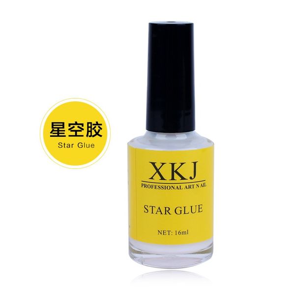 

wholesale-16ml pro nail art glue for foil sticker nail transfer tips adhesive glue, Red;pink