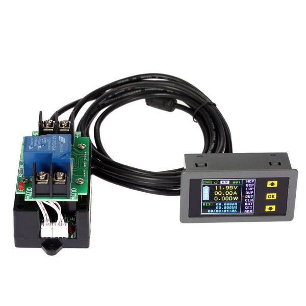 Freeshiping Dijital Ampermetre Voltmetre Coulomb Sayacı Kablosuz Gerilim Akım Test Cihazı Güç Ölçer Bi-yönlü DC 0.01-100VDiagnostic-aracı