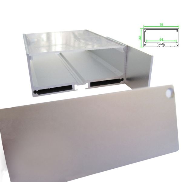 

10 x 1m sets/lot u shape aluminum profile for led light and square channel led for pendant or wall lights
