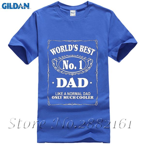 NUMBER 1 DAD funny fathers day Mens Cotton T-Shirt