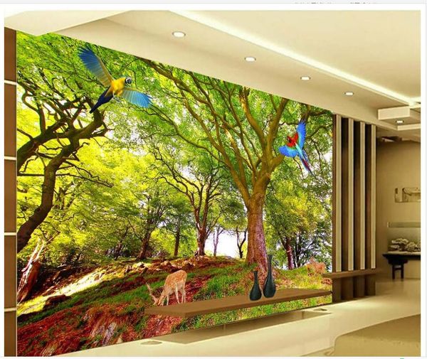 

treescape 3d stereo tv wall mural 3d wallpaper 3d wall papers for tv backdrop