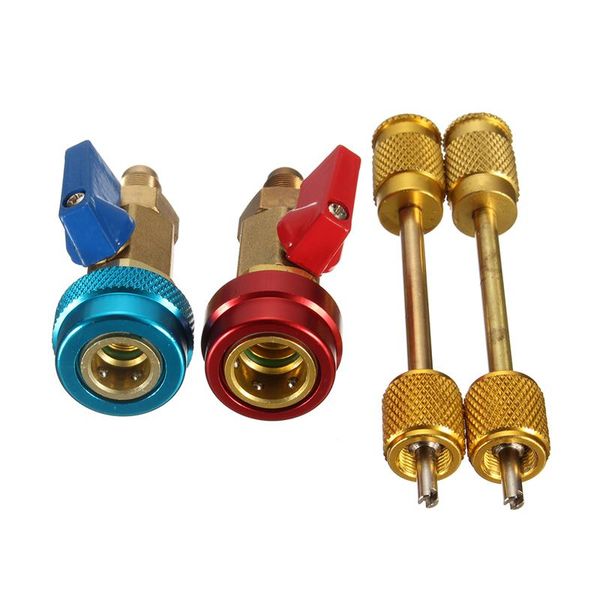 

auto car air conditioning valve core wrench tools quick r remover installer with high low pressure side r134a r12