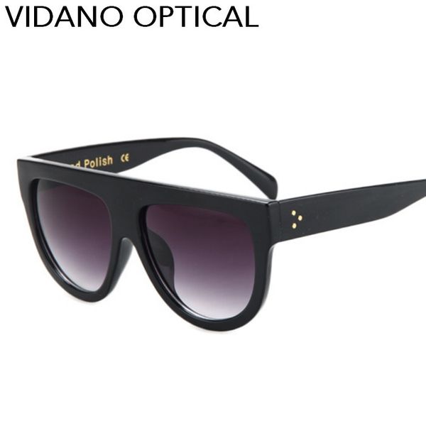 

vidano optical est popular cat eye sunglasses for men and women gradient uv400 protection, White;black