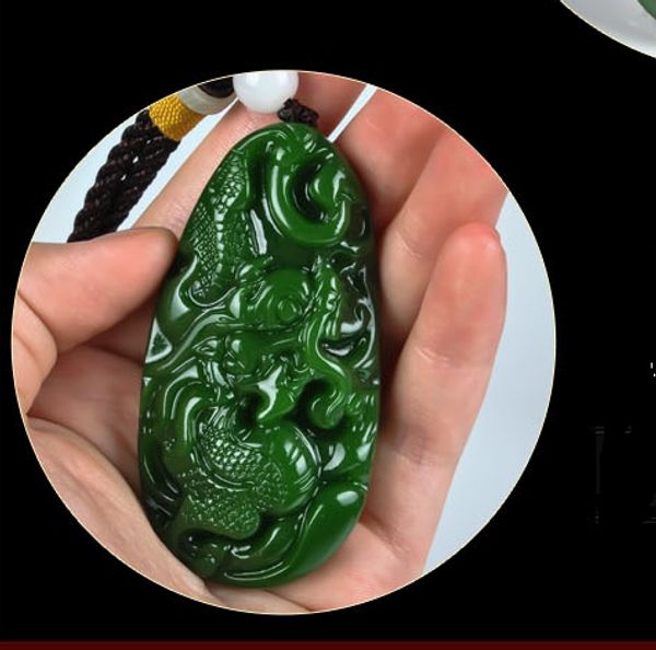 

manual sculpture jasper longyou world (oval). hand a pendant, Silver