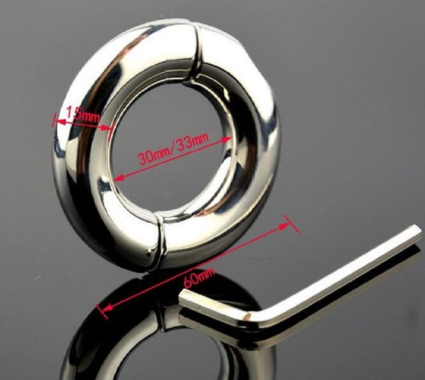 

180g dia 30 /33 /40 /45mm stainless steel pendant ball stretcher cock ring metal chastity device toys for men scrotum restraint