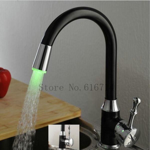 

wholesale- new design oil rubbed bronze led kitchen faucets swivel sink mixer tap torneira s-118