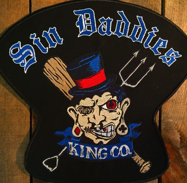 

крутейшее kingko мотоцикл cool большой назад patch rocker клуб vest outlaw biker mc patch бесплатная доставка, Black