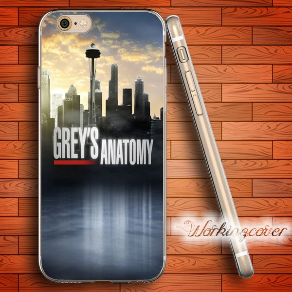 

capa greys anatomy soft clear tpu case for iphone 6 6s 7 plus 5s se 5 5c 4s 4 case silicone cover