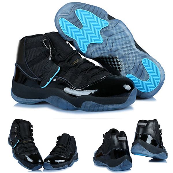 

2017 new 11 low basketball shoes women men gamma blue legend blue qs xi sport shoes size 36-47