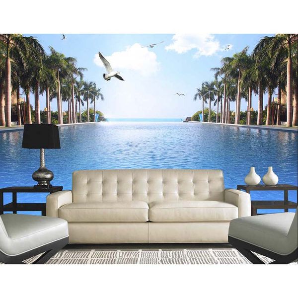 Home Decor Living Room Natural Art Customized Wallpaper For Walls