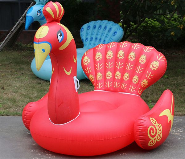 

dhl/fedex beach toy children inflatable float swimming floats raft air mattress kids water sports swim pool sandbeach toys peacock