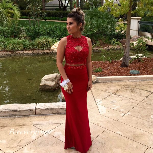 

mermaid red prom dress two pieces floor length long formal evening party gown custom made plus size, Black