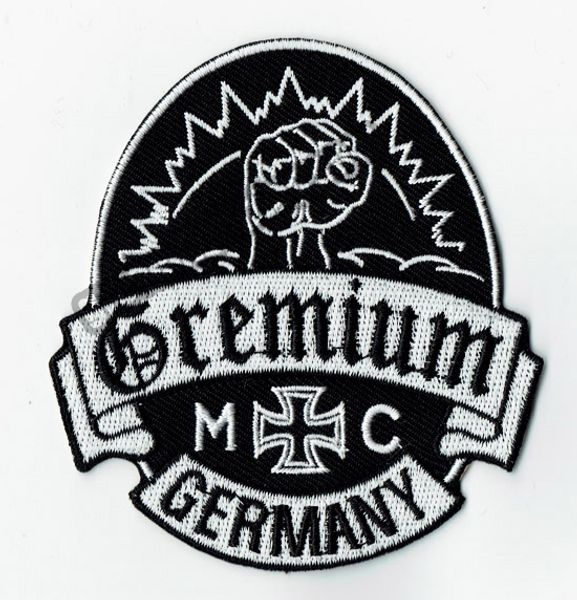 Persönlichkeit Gremium Deutschland gesticktes Eisen auf Patch Eisen auf Sew One Motorcle Club Badge MC Biker Patch Großhandel kostenloser Versand