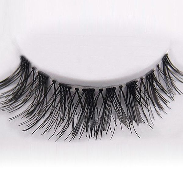 Novos 50 pares lote Preto Cross Natural Falso Cílios Falso Macio Longo Maquiagem Eye Lash Extensão Frete Grátis