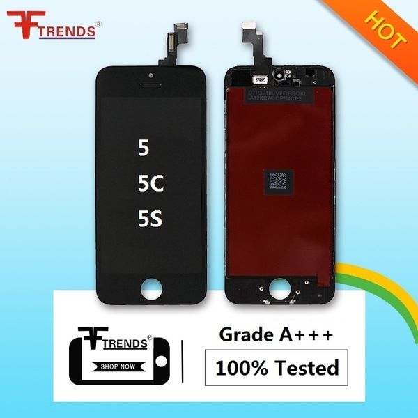 

для iPhone 5S 5 5c SE ЖК-дисплей с сенсорным экраном Digitizer полная сборка с наушником Anti-Dust Mesh Free установленная низкая цена 20 шт. / лот