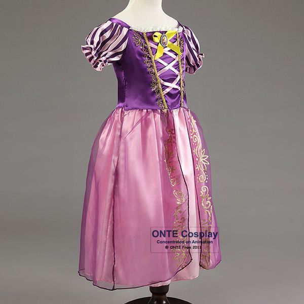 

2017 новый белый снег принцесса косплей дети платье новорожденных девочек длинные волосы принцесса детская одежда костюмы летние платья, Blue