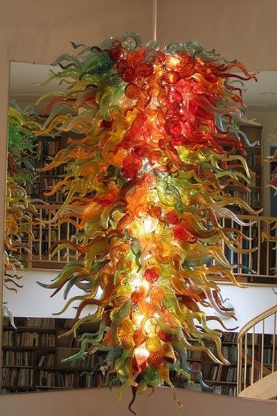 

100% mouth blown borosilicate modern design luxury indoor art decoration led light new style murano glass chandelier light
