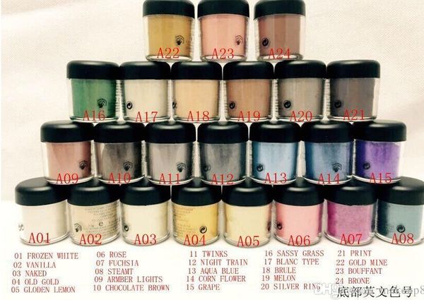 

the make up 7.5g pigment eyeshadow/ eye shadow with english colors name mix 24 color