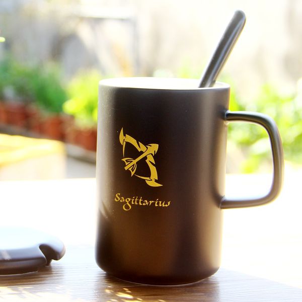 

wholesale- 1pc zodiac ceramic mug birthday gift ideas couple cups simple coffee cup bpa water bottle